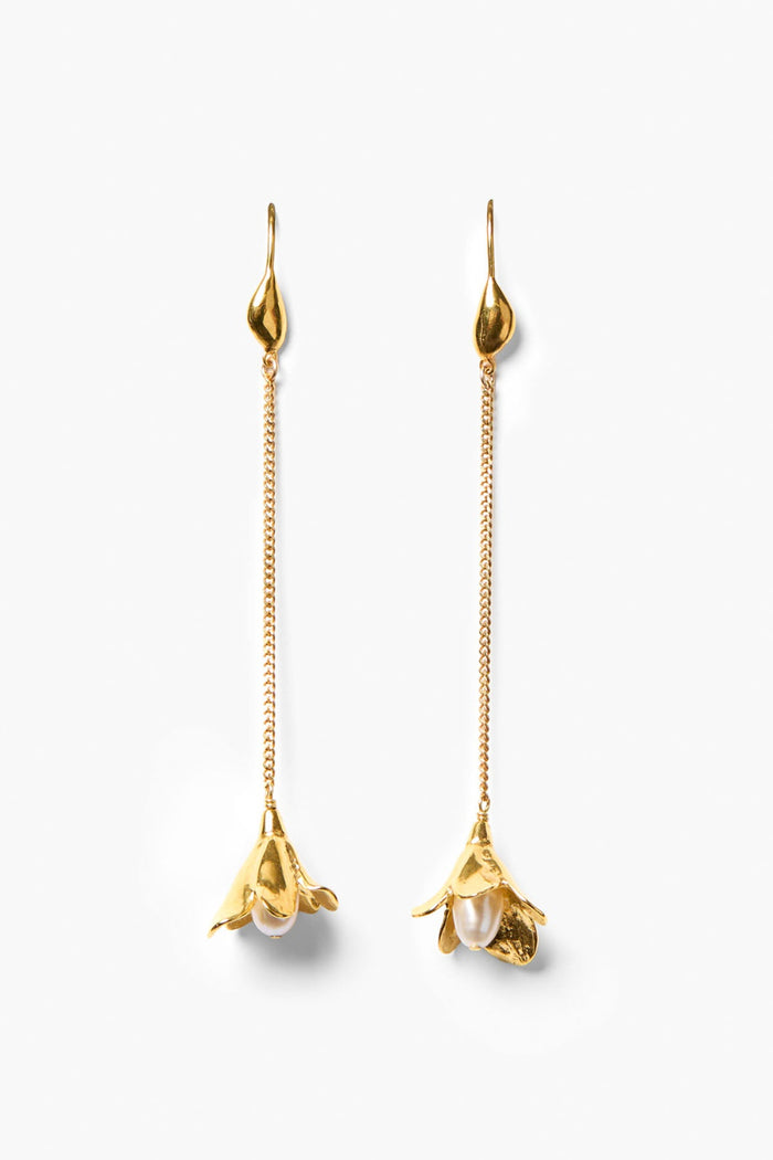 chan luu Bellflower Drop Earrings Gold Earrings
