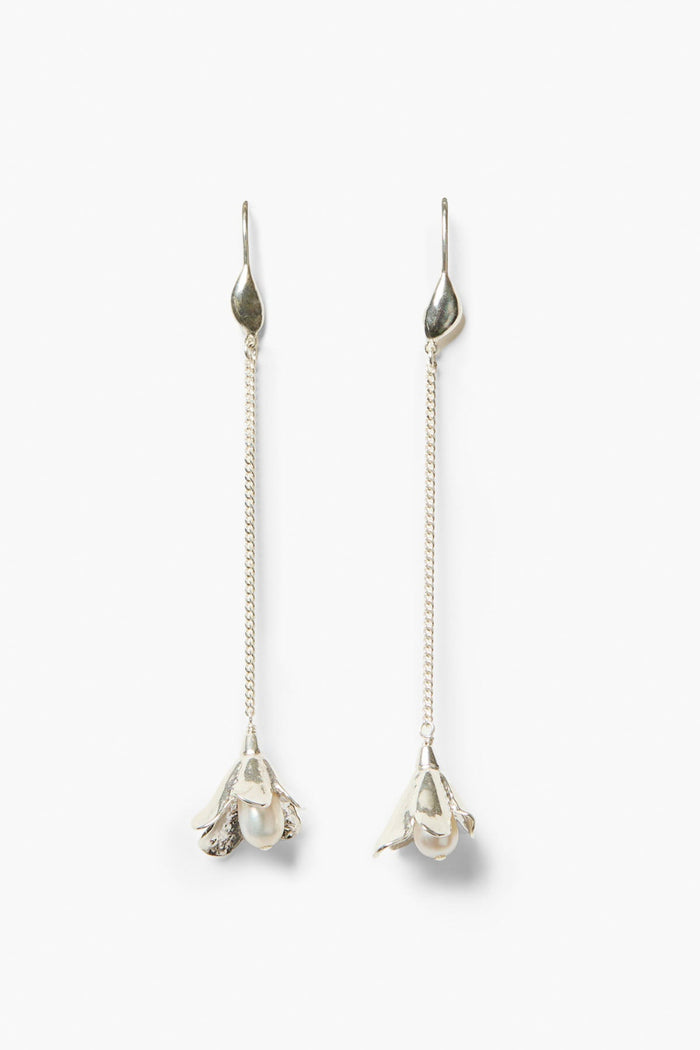 chan luu Bellflower Drop Earrings Silver Earrings
