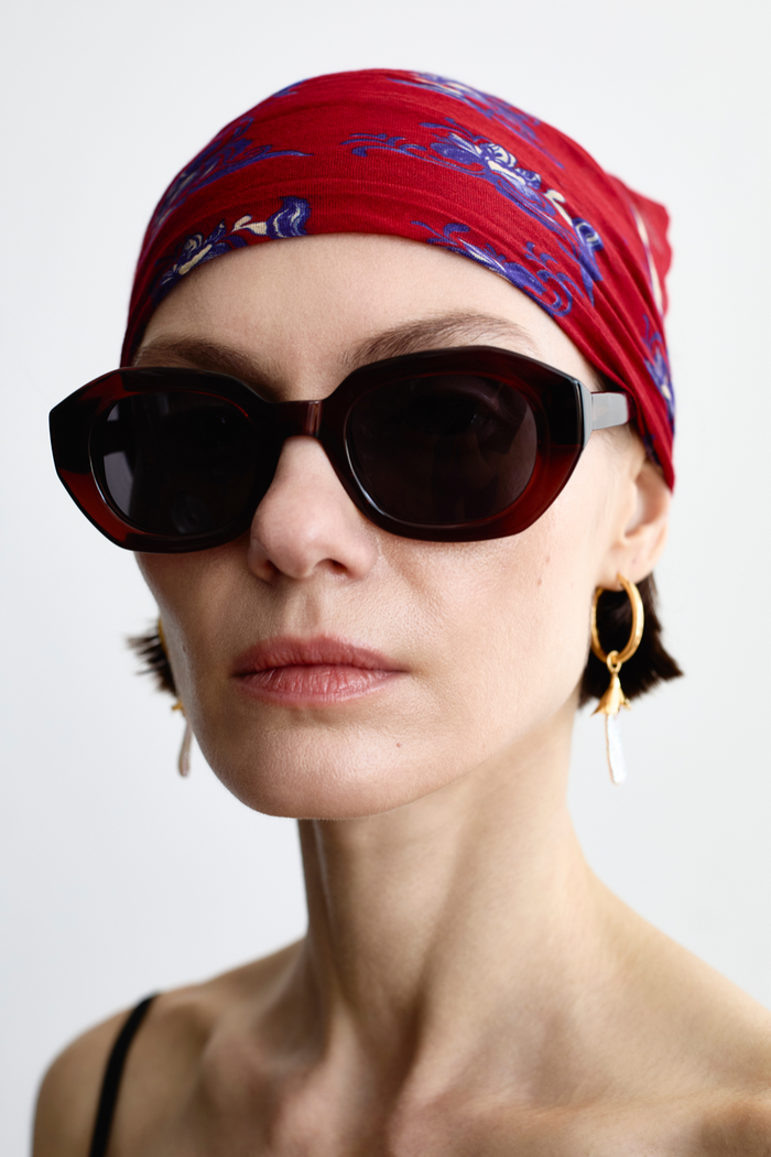 Chan Luu Bellflower Hoop Earrings Gold Earrings