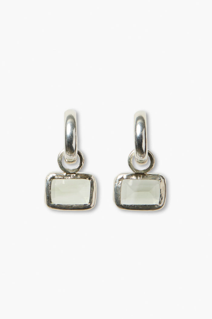 chan luu Beverly Earrings Green Amethyst Earrings