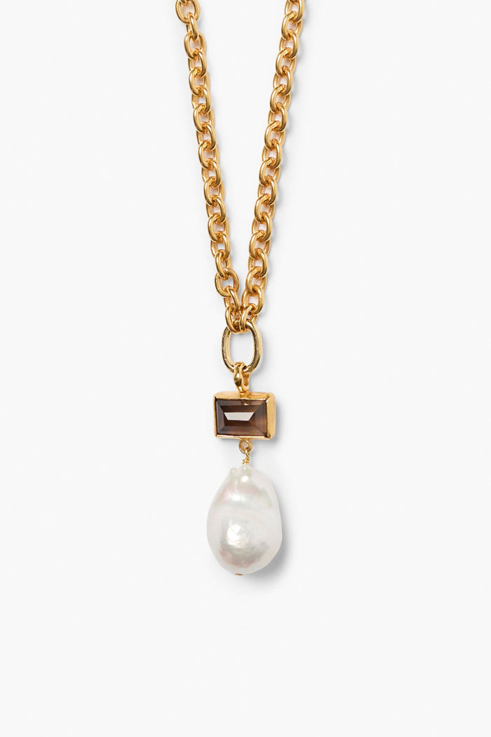 chan luu Beverly Pearl Necklace Gold Necklaces