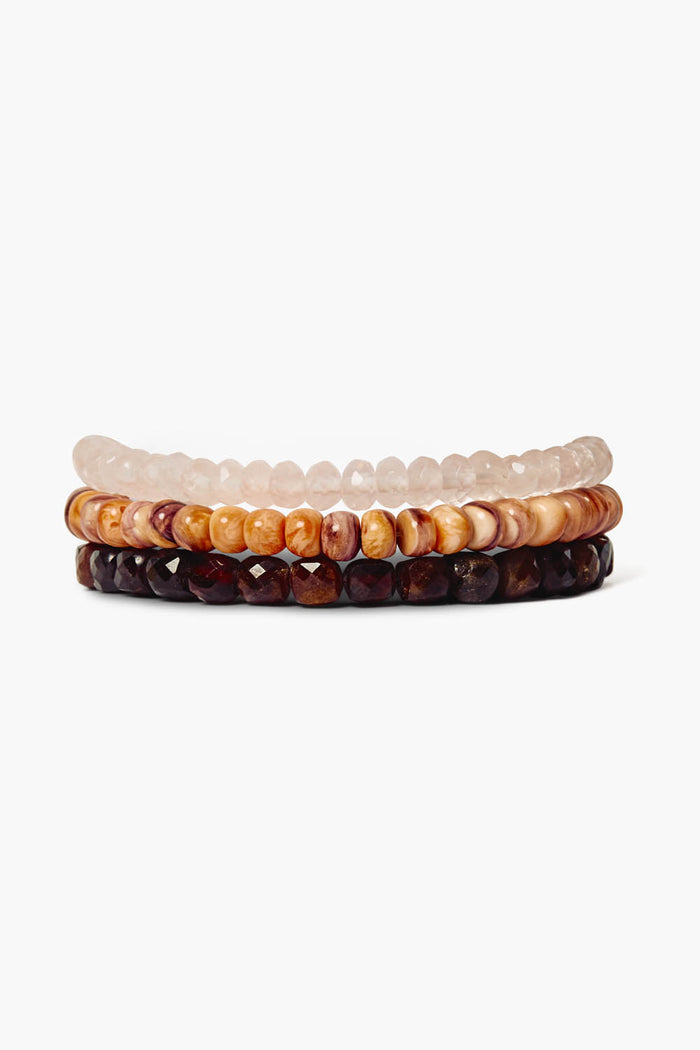 chan luu Boreal Bracelet Set Pink Mix Bracelets