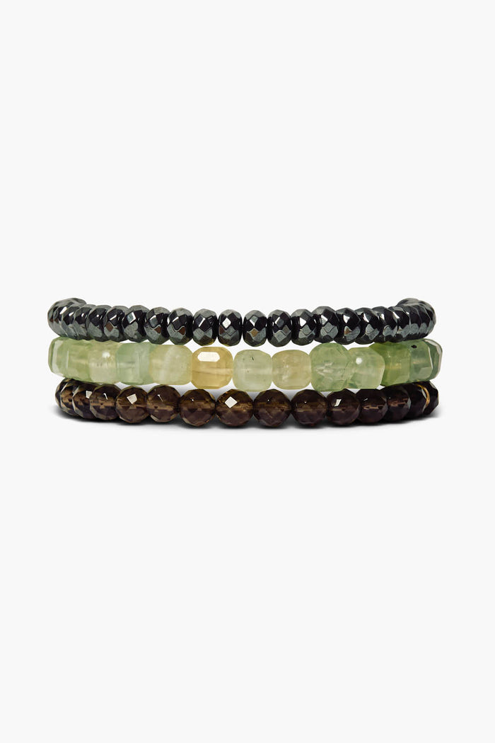 chan luu Boreal Bracelet Set Smoky Mix Bracelets