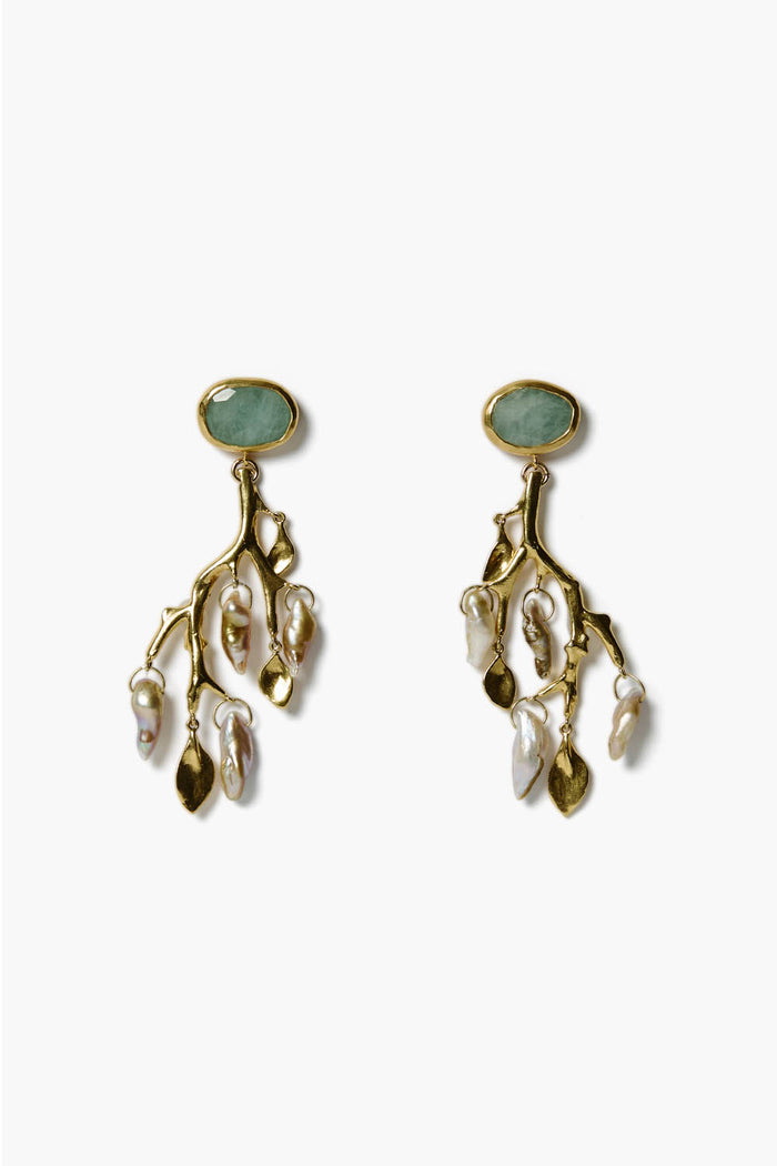 chan luu Branch Earrings Pearl Mix Earrings