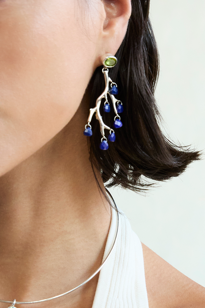 Chan Luu Branch Earrings Peridot Mix Earrings