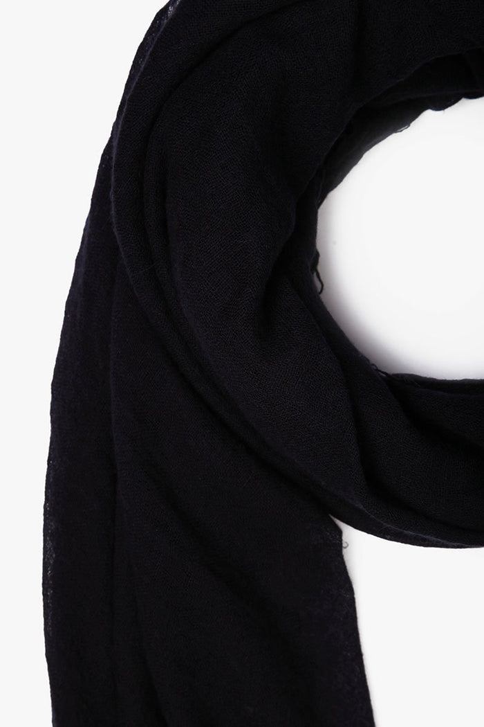 Chan Luu Cashmere And Silk Scarf Black Scarves