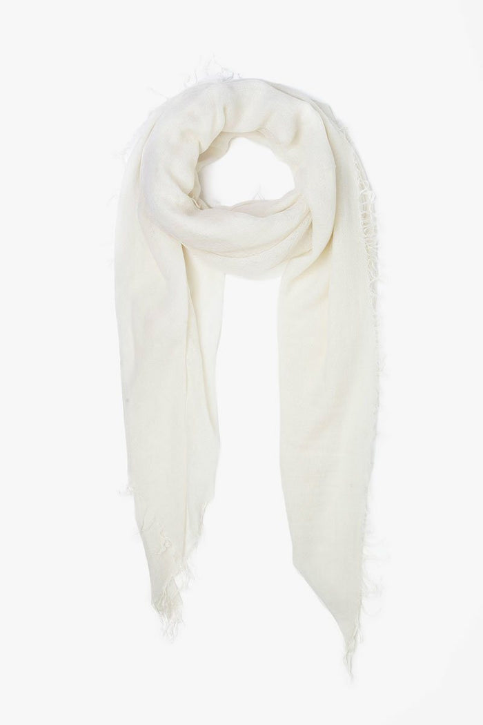 chan luu Cashmere and Silk Scarf Eggshell Scarves