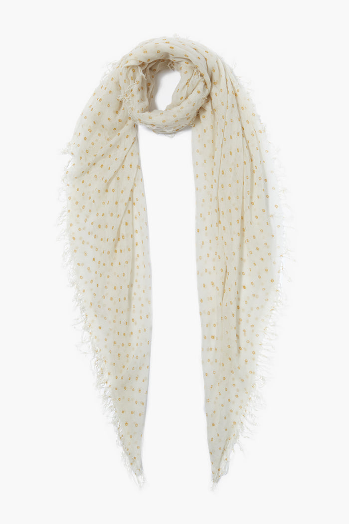 chan luu Cashmere and Silk Scarf Honey Dot Scarves