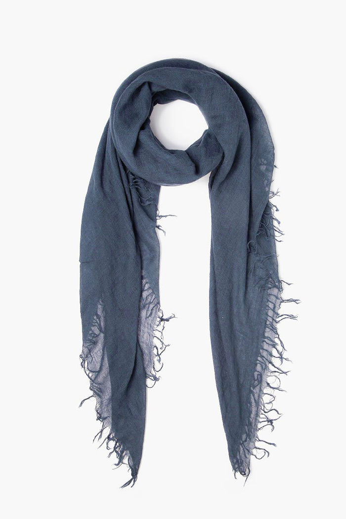 chan luu Cashmere and Silk Scarf Indigo Scarves