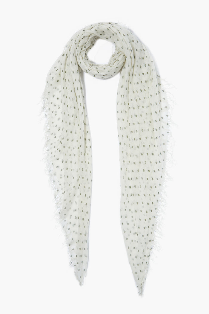 chan luu Cashmere and Silk Scarf Kombu Dot Scarves