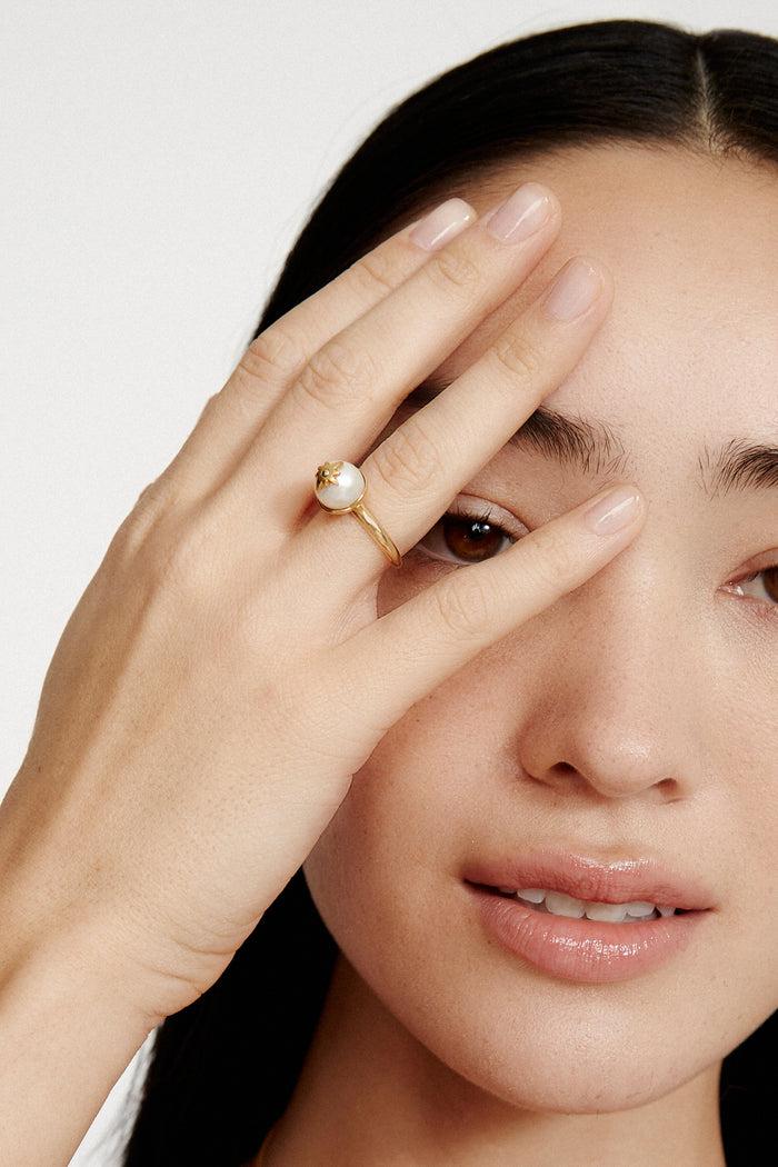 Chan Luu Cecilia Ring White Pearl Rings