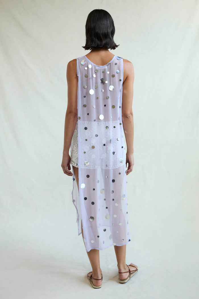 Chan Luu Chloe Sequin Tunic Lilac RTW