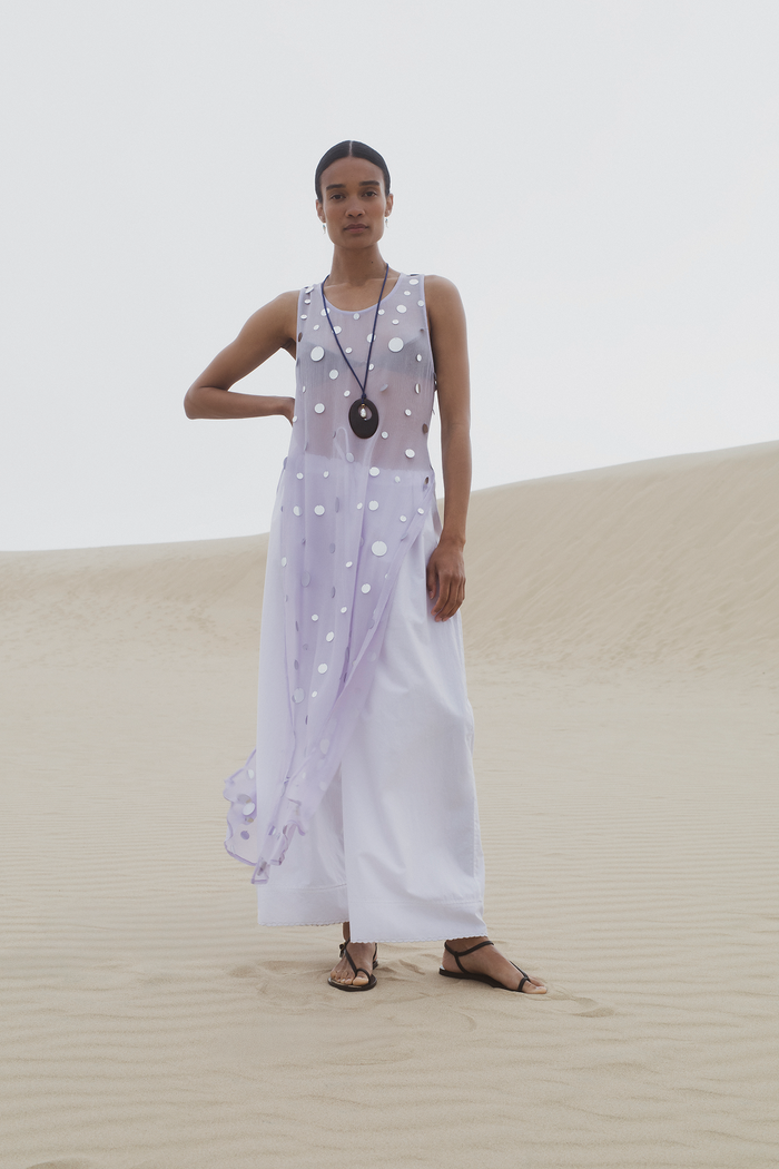 Chan Luu Chloe Sequin Tunic Lilac RTW