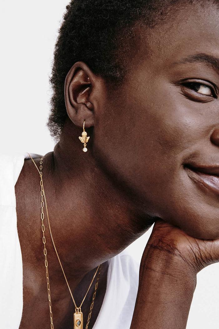 Chan Luu Coqui Frog Earrings Gold Earrings