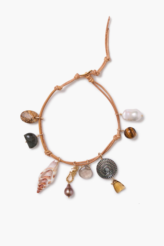 chan luu Cora Charm Anklet Natural Anklets