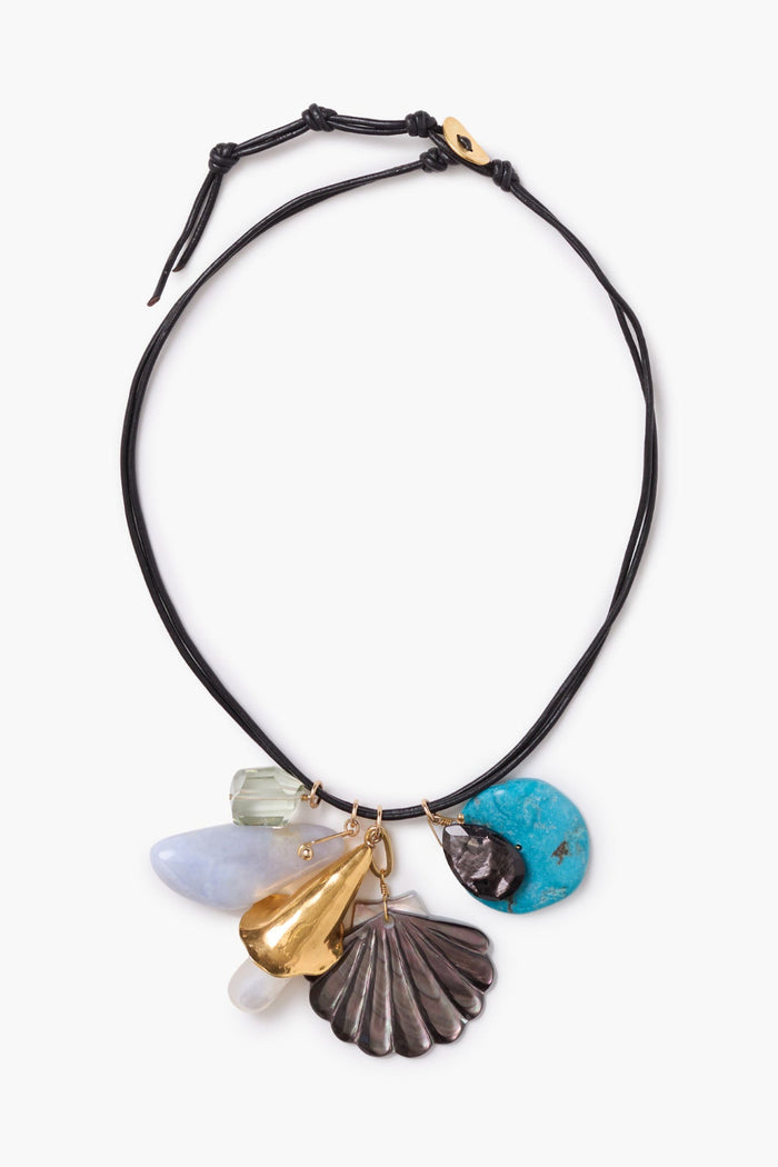 chan luu Cordelia Charm Necklace Multi Necklaces
