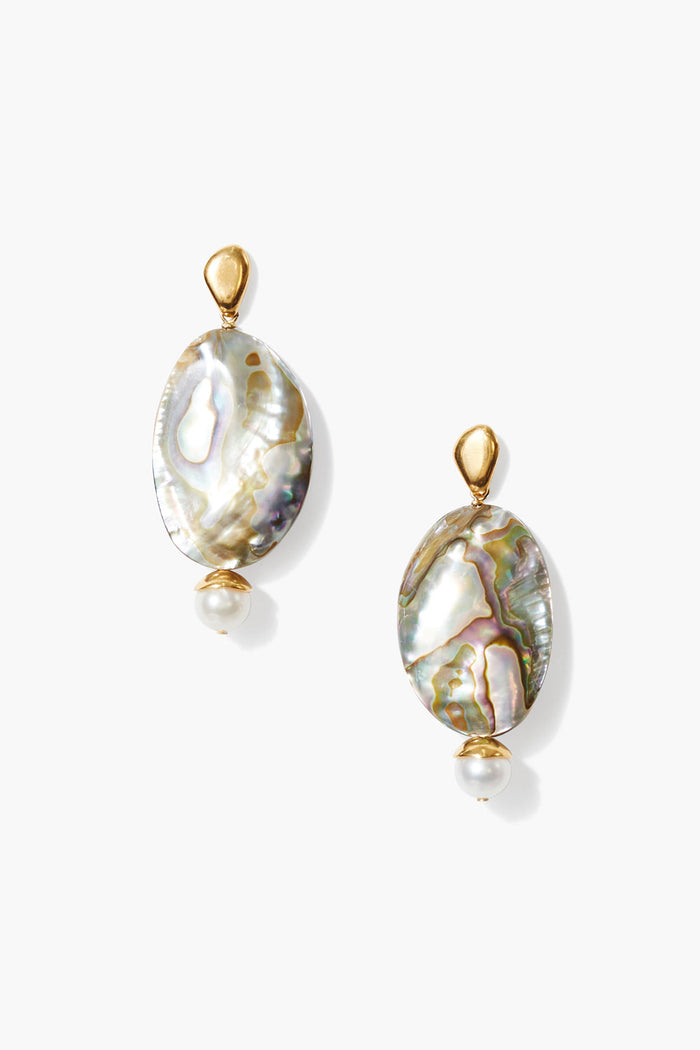 chan luu Damaris Drop Earrings Abalone Earrings