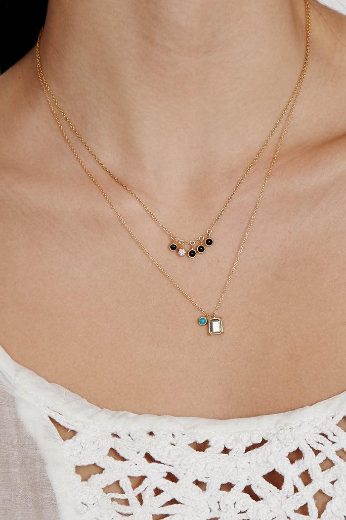 Chan Luu Delilah Charm Necklace Onyx Mix Necklaces
