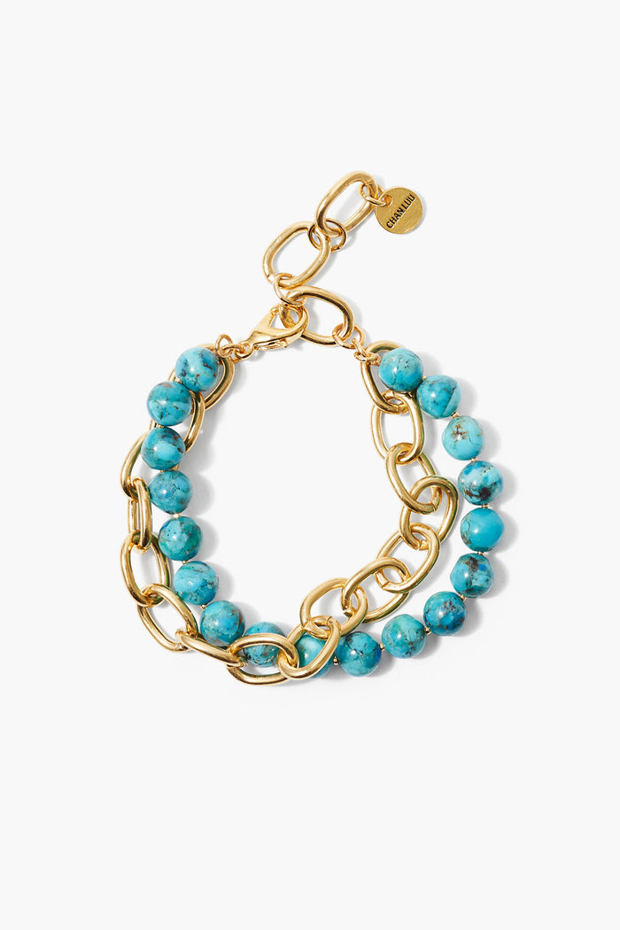 Chan Luu Esme Chain Bracelet Turquoise Bracelets
