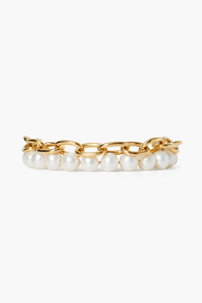 chan luu Esme Chain Bracelet White Pearl Bracelets