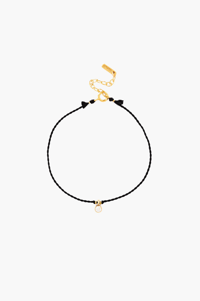 chan luu Este Diamond Bracelet Black Bracelets