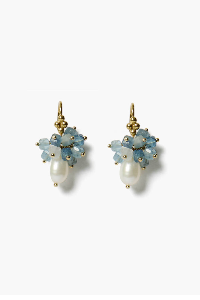 chan luu Firework Earrings Aquamarine Earrings