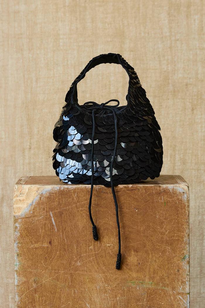chan luu Fishscale Sequin Bag Black Accessories