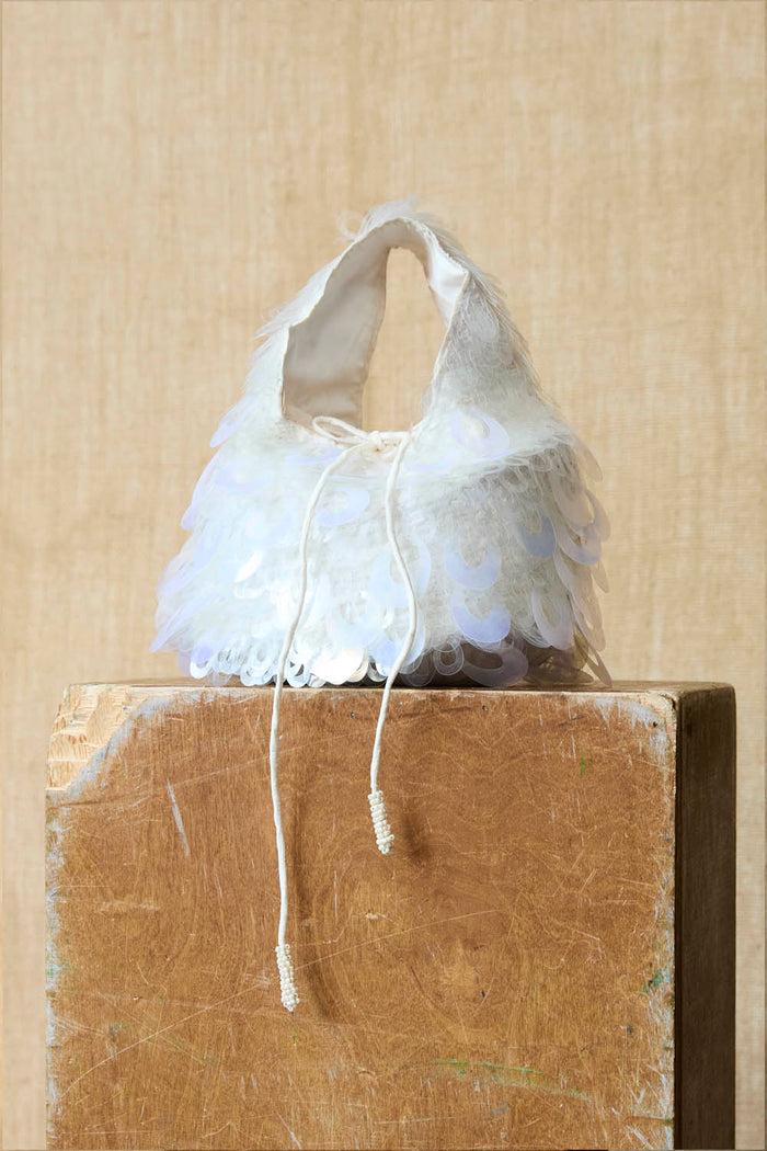 chan luu Fishscale Sequin Bag Clear Accessories