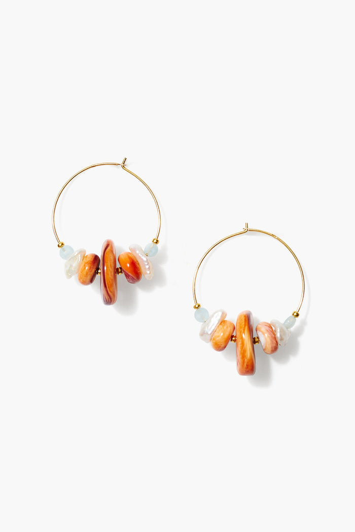 chan luu Florian Hoop Earrings Multi Earrings