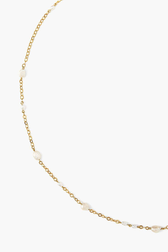 Chan Luu Free-Form Pearl Necklace White Necklaces