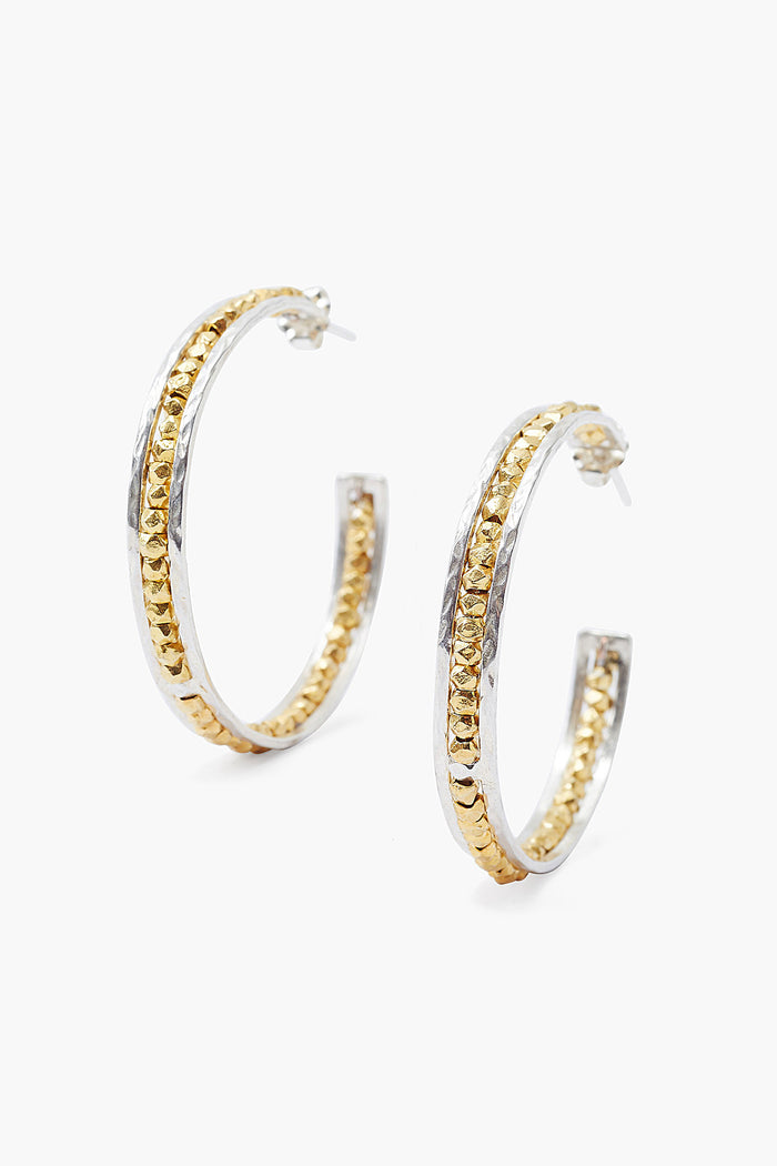 chan luu Gold Mix Sedona Hoop Earrings Earrings