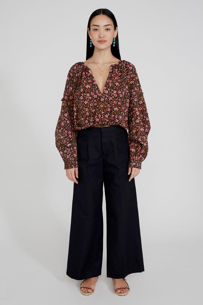 Chan Luu Greta Blouse Sachet Pink RTW