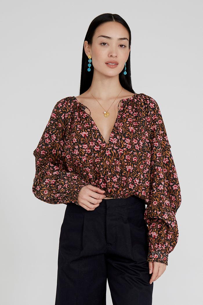 chan luu Greta Blouse Sachet Pink RTW