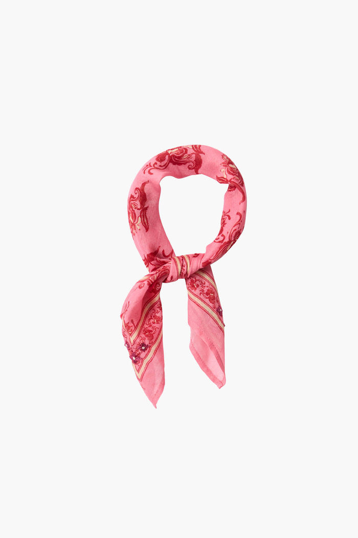 Chan Luu Hibiscus Floral Bandana Pink Accessories