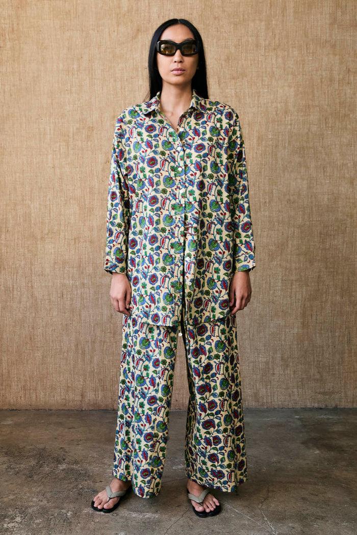 chan luu Iris Block Print Set Multi RTW