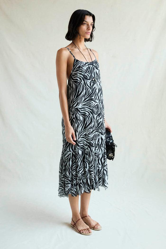 Chan Luu Isabella Dress Zebra RTW
