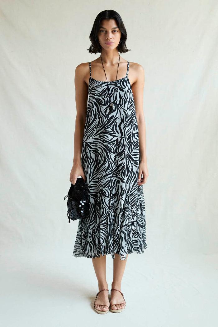 chan luu Isabella Dress Zebra RTW