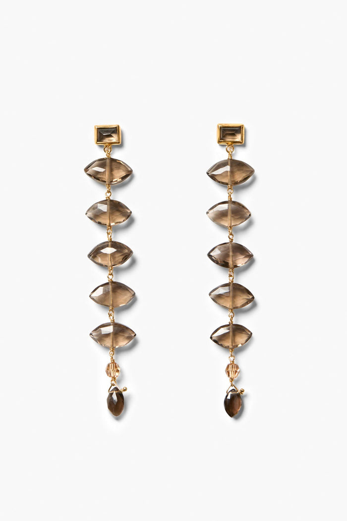 chan luu Isadora Earrings Smoky Quartz Earrings