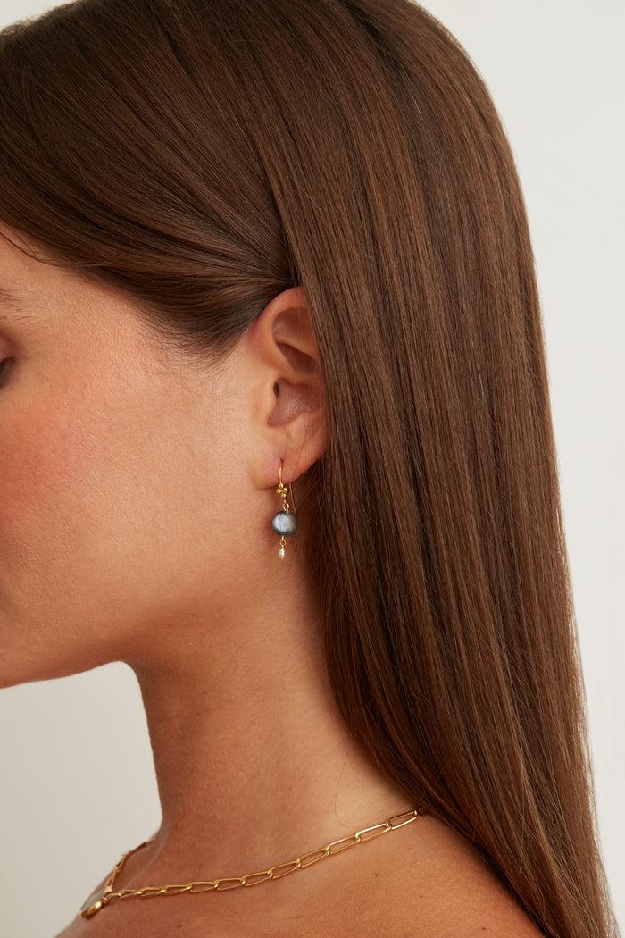 Chan Luu Kyanite And Pearl Drop Earrings Earrings