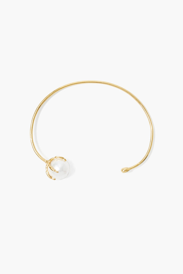 Chan Luu Lark Cuff White Pearl Bracelets