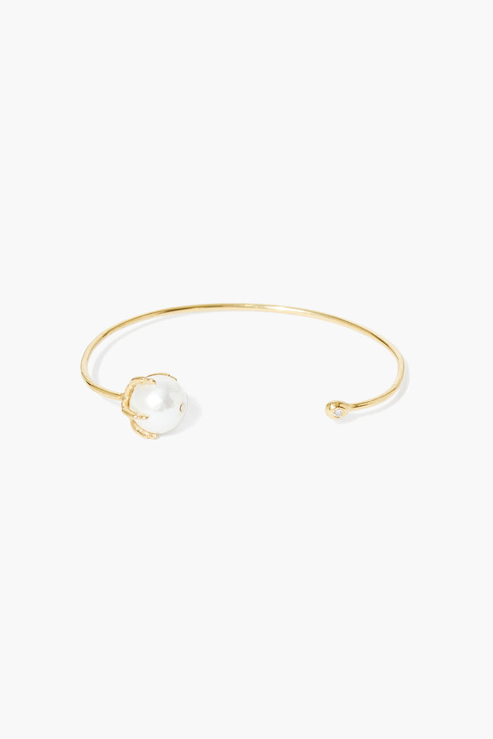 chan luu Lark Cuff White Pearl Bracelets
