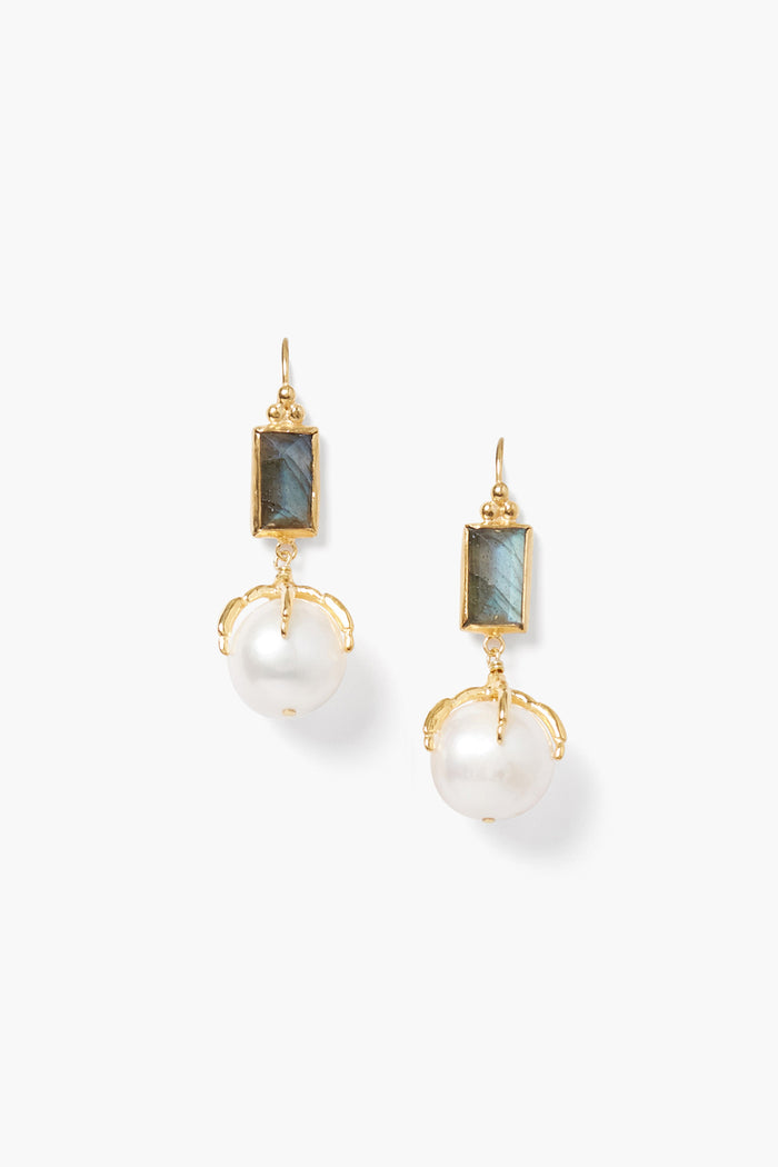 chan luu Lark Earrings White Pearl Mix Earrings