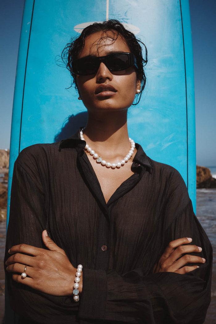 Chan Luu Lark Necklace White Pearl Mix Necklaces