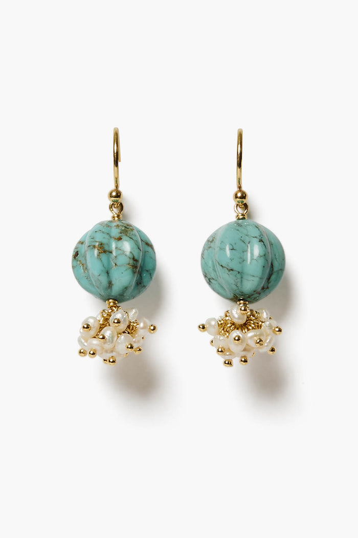 chan luu Lima Earrings Turquoise Earrings