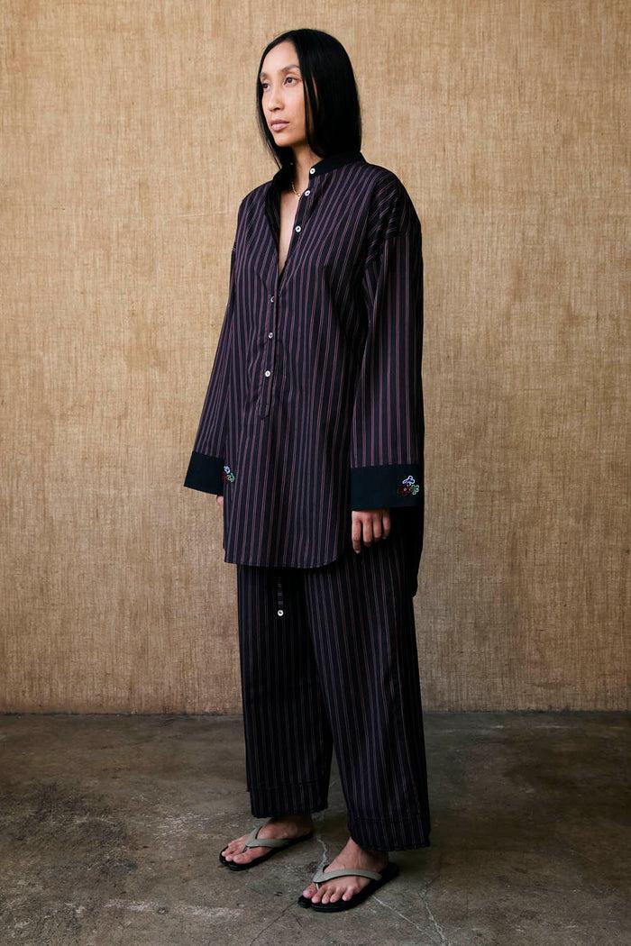 Chan Luu Lita Blouse Black Stripe RTW