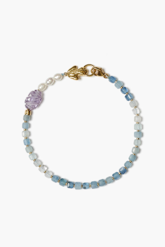 chan luu Lottie Bracelet Aquamarine Mix Bracelets
