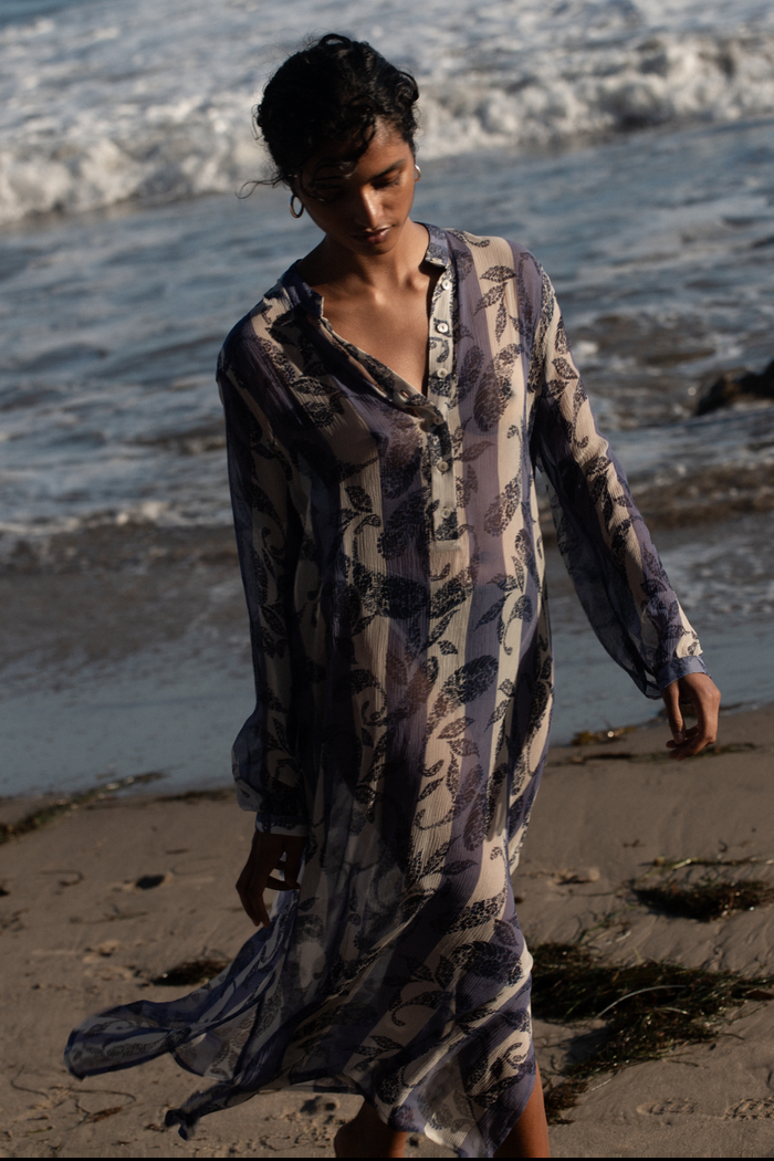 Chan Luu Louisa Dress Bellwether Blue RTW