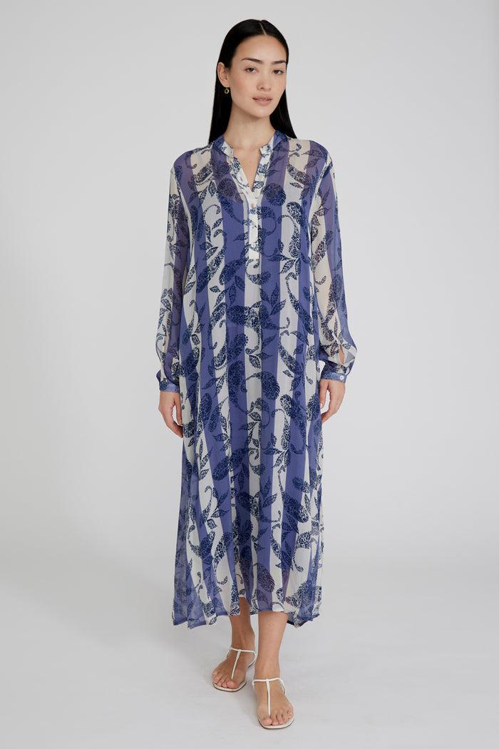 chan luu Louisa Dress Bellwether Blue RTW