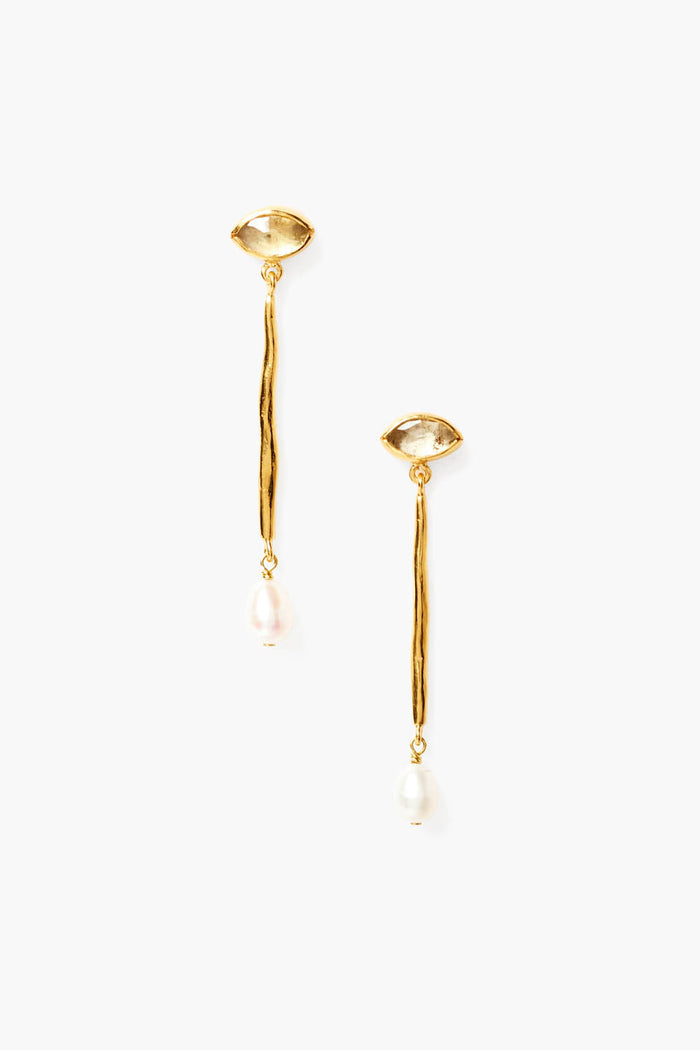chan luu Lucia Evil Eye Earrings Citrine Earrings