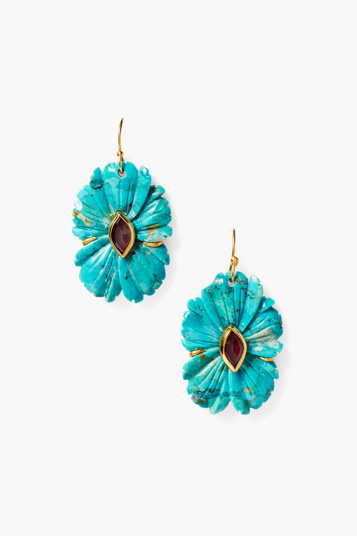 chan luu Magnolia Earrings Turquoise Earrings